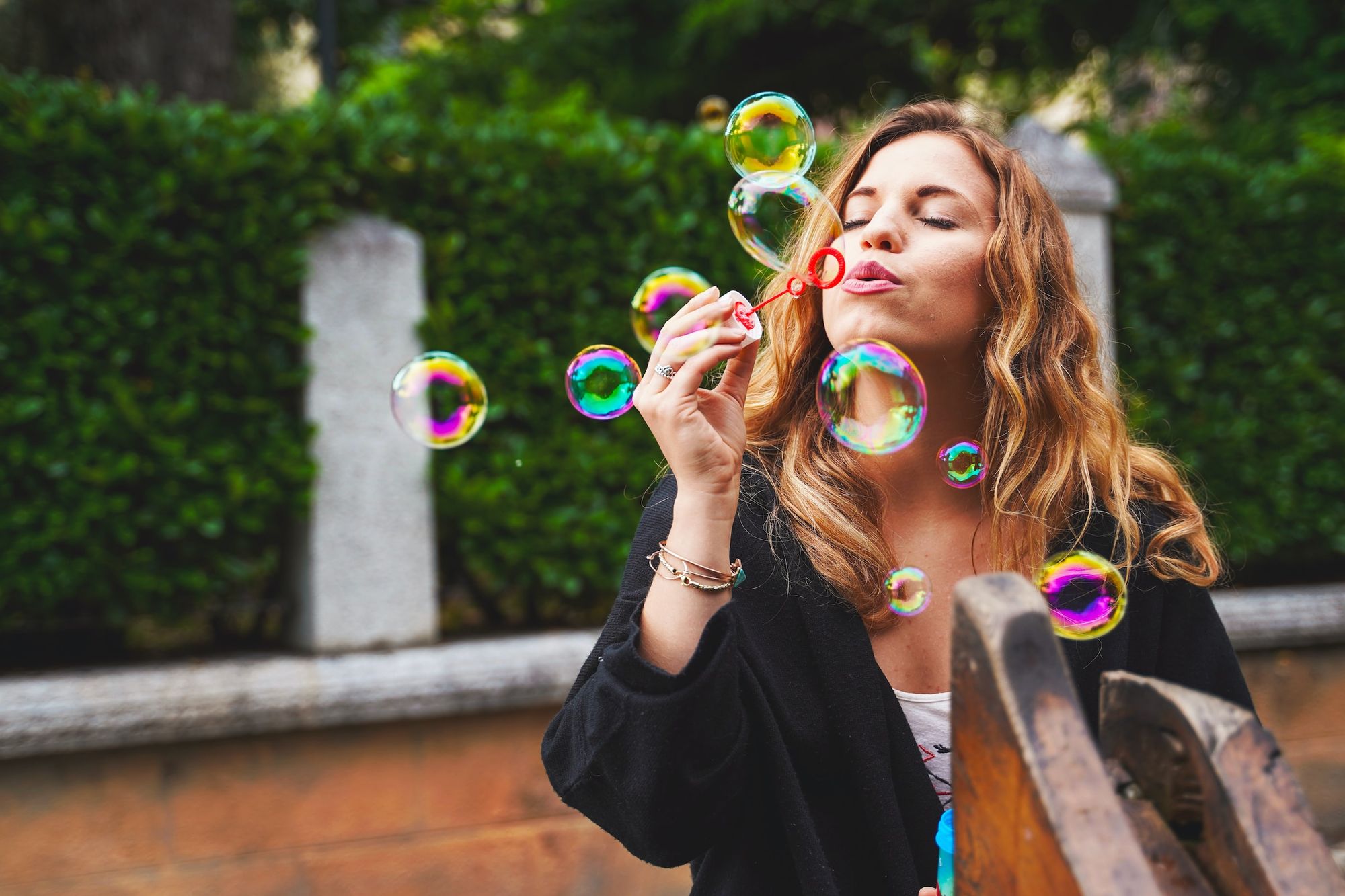 the stress busting benefits of blowing bubbles