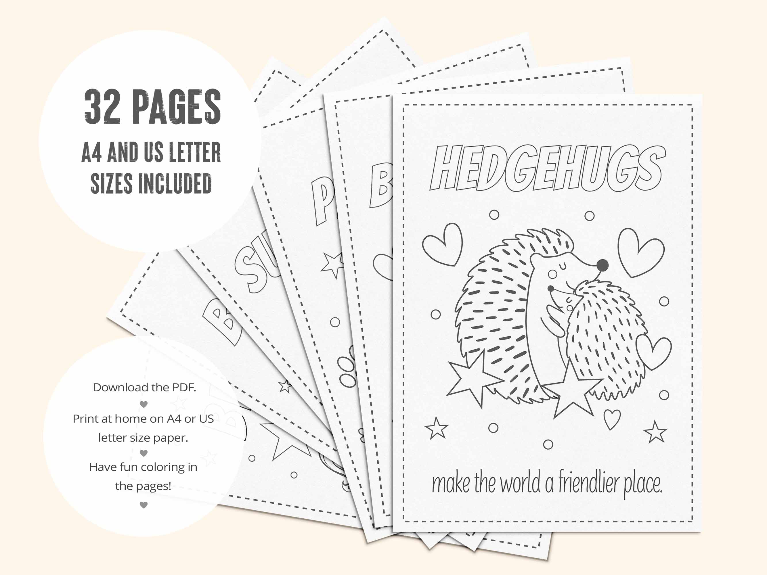 32 printable coloring pages for kids with positive messages for self esteem. 