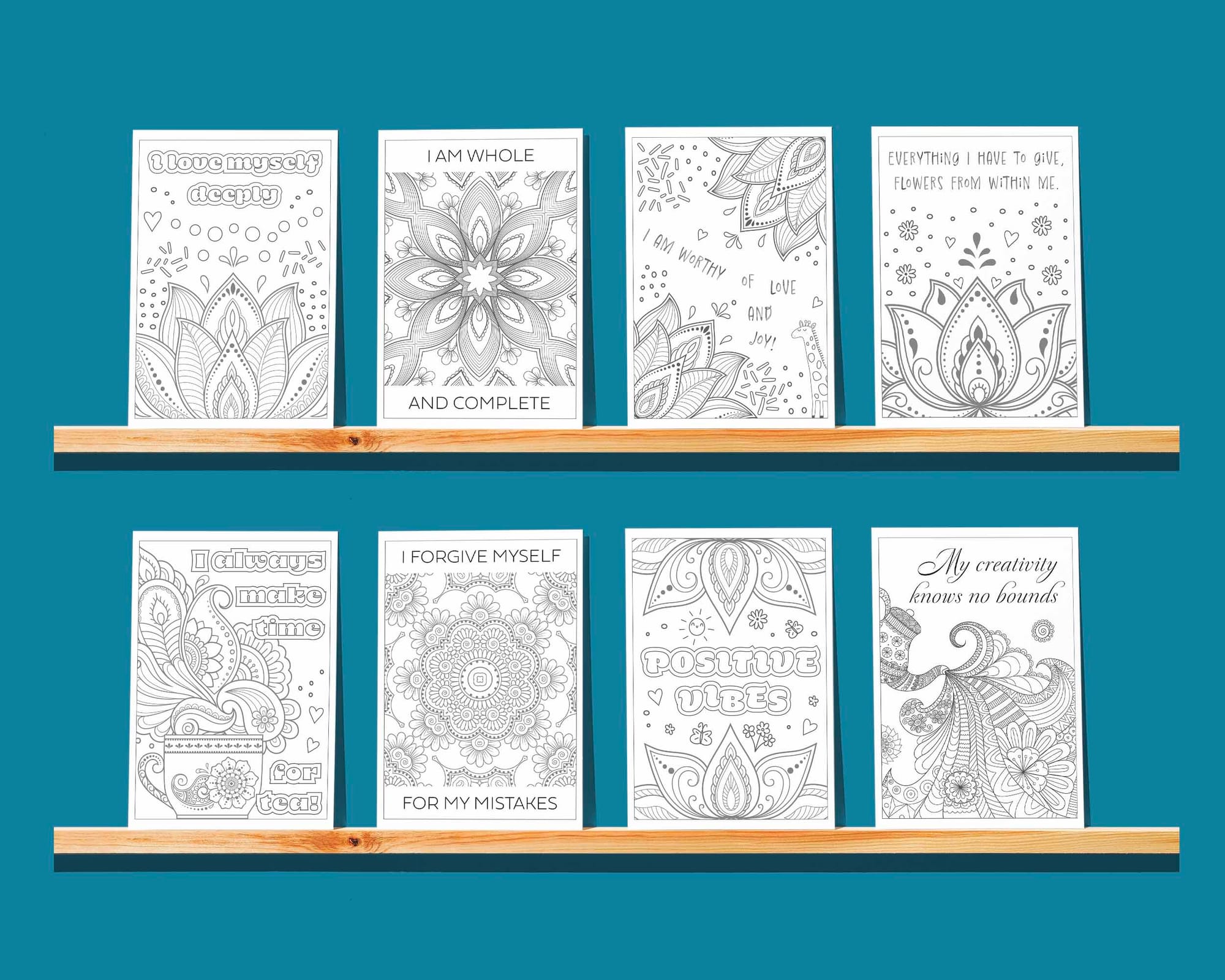 10 mental health coloring pages for adults