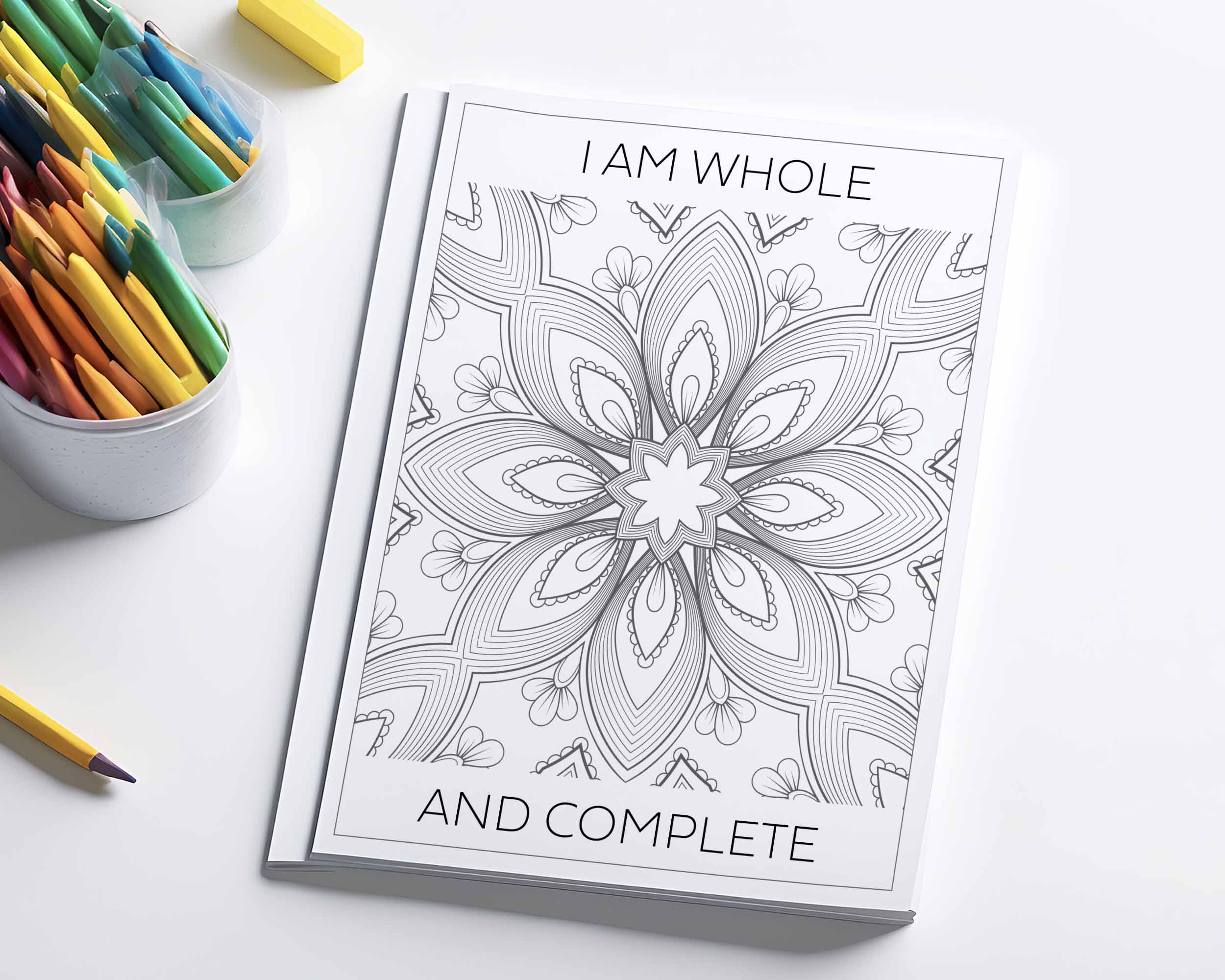 Printable anxiety relief coloring sheet.