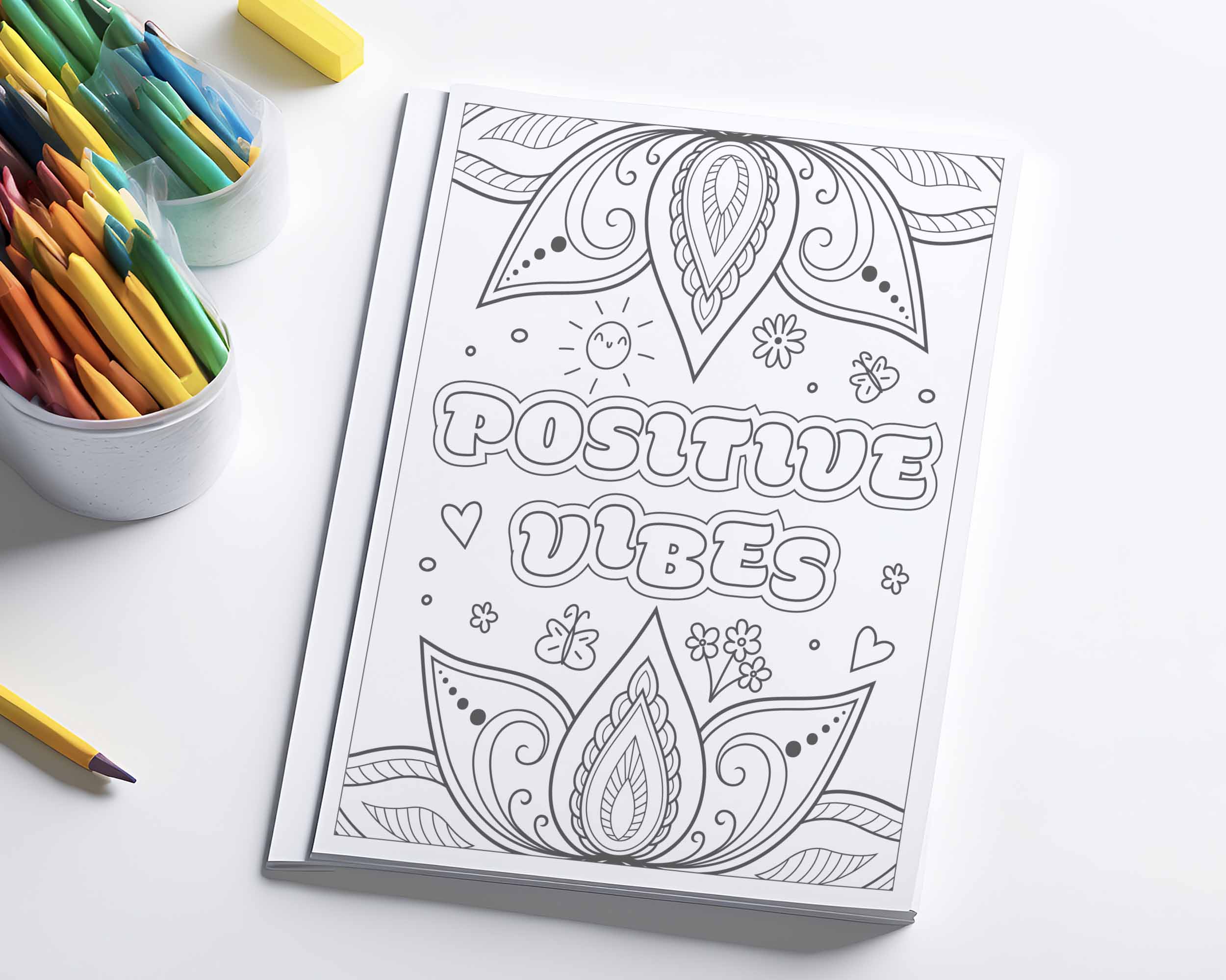 Printable anxiety relief coloring sheet.