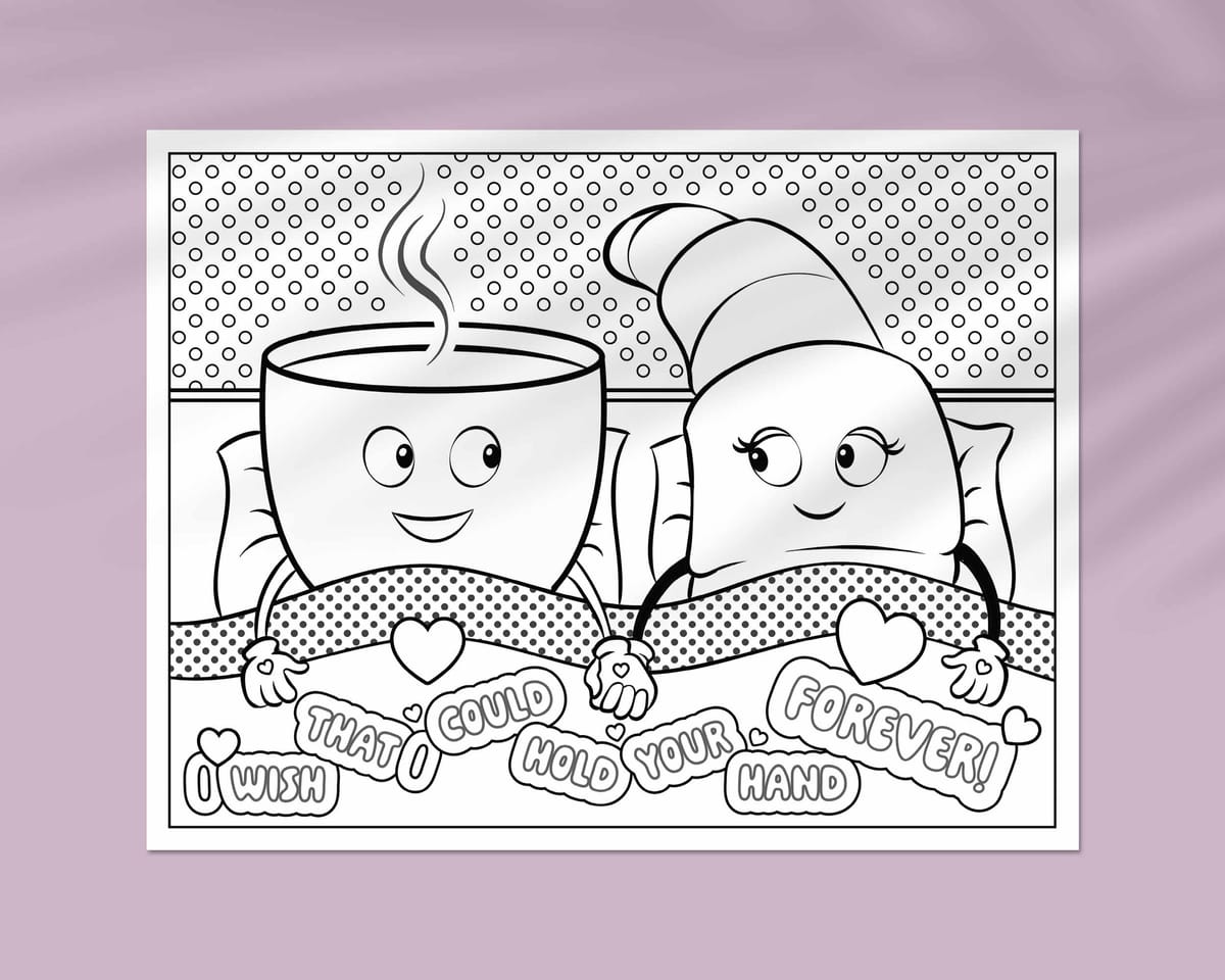 Love coloring page 1